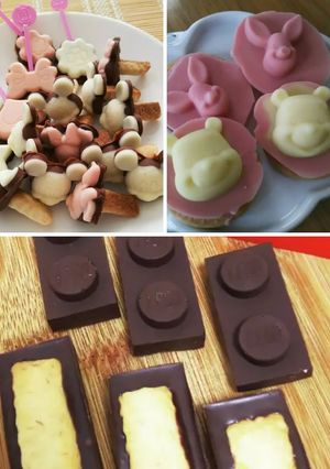 簡単おやつチョコビスケット、ナッツチョコ-レシピのメイン写真