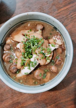 きのことイカの甘辛焼き肉だれ和え-レシピのメイン写真