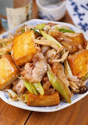豚ともちもち厚揚げの☆秋のポン酢炒め🤩🍚-レシピのメイン写真