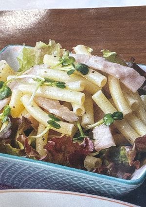 さっぱりハムマカロニサラダ-レシピのメイン写真
