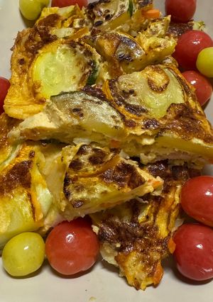 ズッキーニと野菜達の卵焼き(身内専用)-レシピのメイン写真