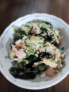 ツナときゅうりとわかめの酢の物-レシピのメイン写真
