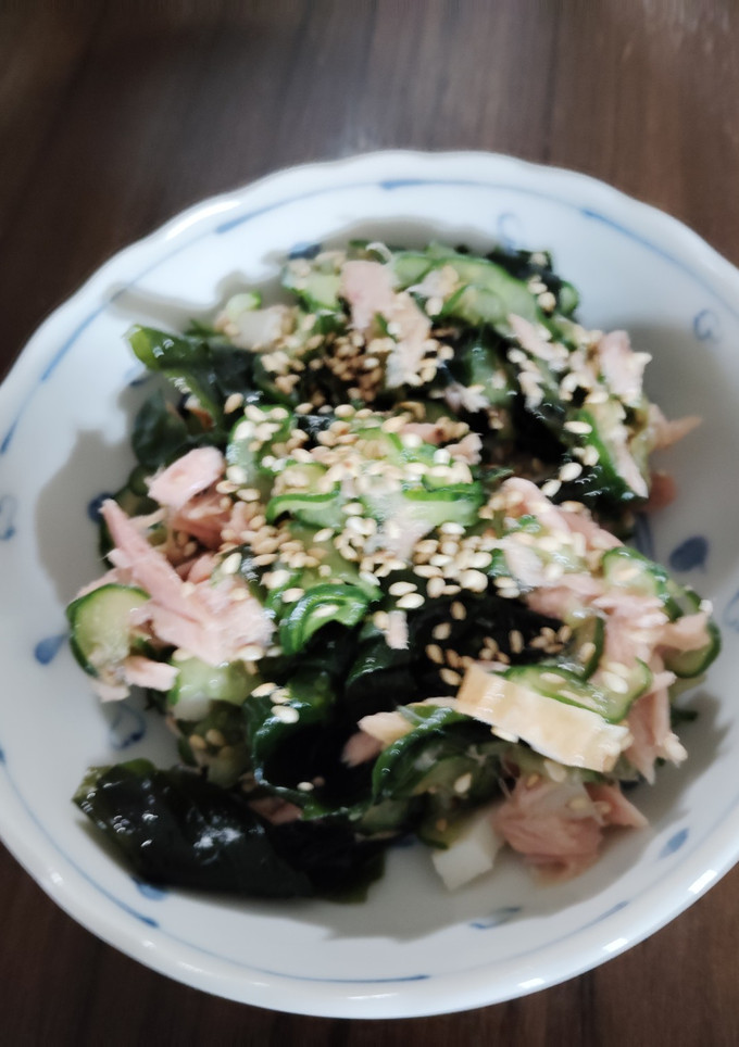 ツナときゅうりとわかめの酢の物-レシピのメイン写真
