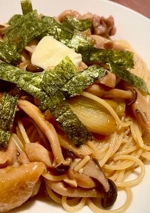 ホットクック♡鶏と長ネギの和風ペペロンチーノ-レシピのメイン写真