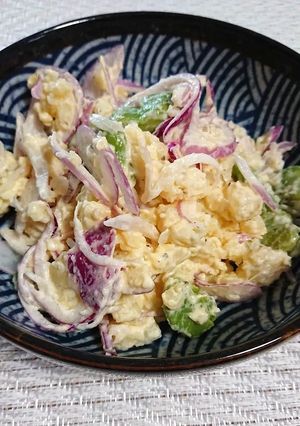 空豆と紫玉葱のポテトサラダ-レシピのメイン写真