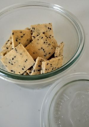 黒ごまときな粉の米粉クッキー-レシピのメイン写真
