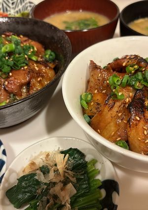 お店みたい！超簡単☆炙り☆厚切り豚バラ丼-レシピのメイン写真