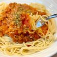 夕飯に生姜香る🥕すりおろし人参ミートソースパスタ