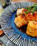 ＊ピリ辛豚肉のクリームチーズ大葉巻き＊