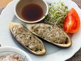 せいろで茄子餃子