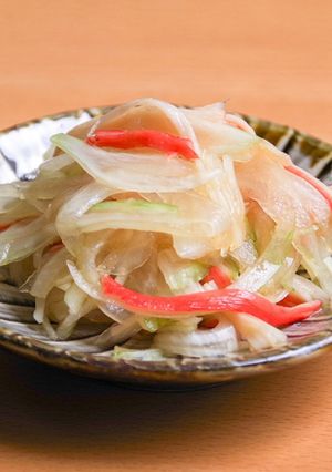 玉ねぎとかにかまのポン酢和え-レシピのメイン写真