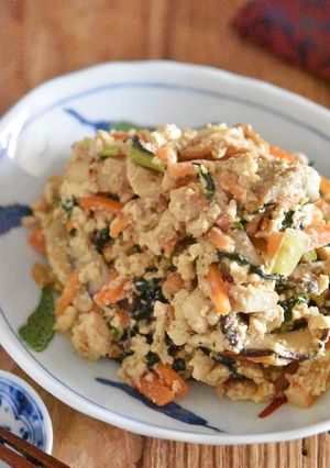 おばあちゃんの栄養満点炒り豆腐-レシピのメイン写真