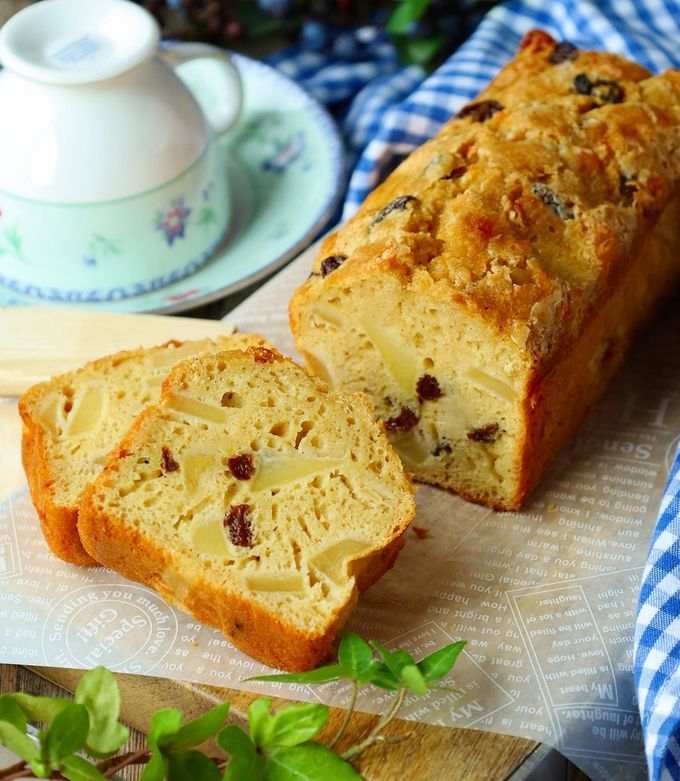 ホケミで作る♪りんごの朝ごパン(腸活)-レシピのメイン写真