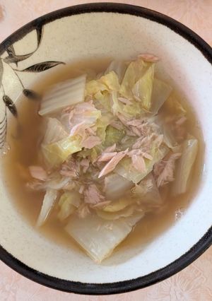 簡単★白菜とツナの鶏ガラスープ-レシピのメイン写真