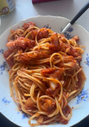 にんにく香るトマトベーコンパスタ-レシピのメイン写真