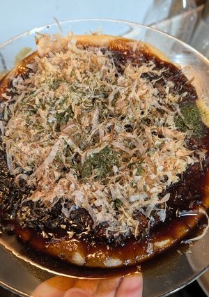 材料2つで絶品！粉だけお好み焼き-レシピのメイン写真