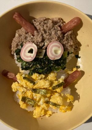 節分 3食丼-レシピのメイン写真