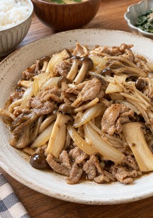 4種のきのこと豚こまの香ばしバター醤油-レシピのメイン写真