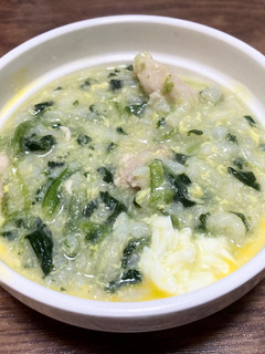 【糖尿病】鶏肉とほうれん草のおじや-レシピのメイン写真