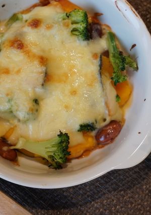 お豆とかぼちゃの豆乳味噌グラタン-レシピのメイン写真