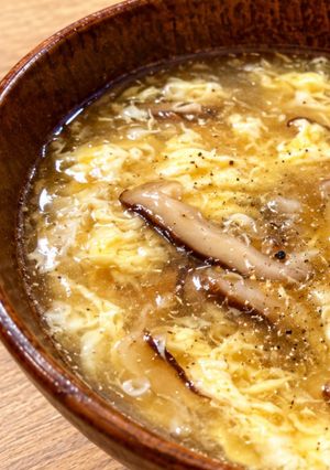 しいたけと卵のとろみ中華スープ-レシピのメイン写真