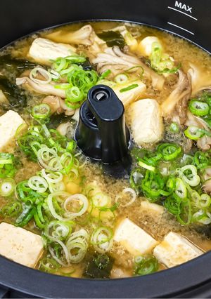 【クッカー用】舞茸の味噌汁-レシピのメイン写真