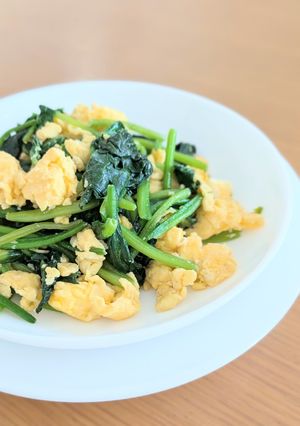 【もう一品】ほうれん草と卵炒め-レシピのメイン写真