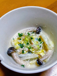 白菜の柚子こしょう味噌豆乳煮-レシピのメイン写真