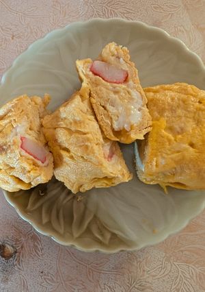 簡単★カニカマ入り厚焼きたまご-レシピのメイン写真