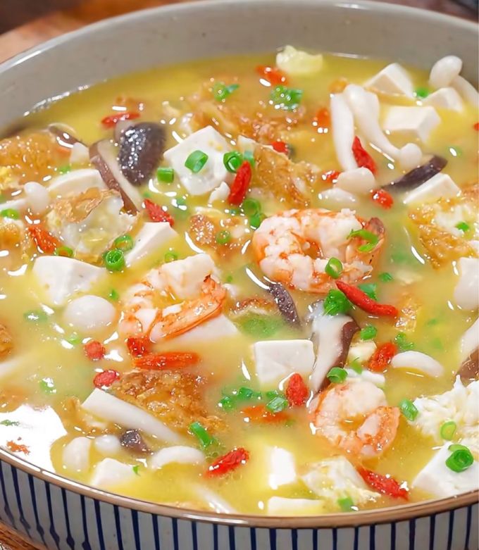 豆腐のスープ(豆腐三鮮湯)-レシピのメイン写真