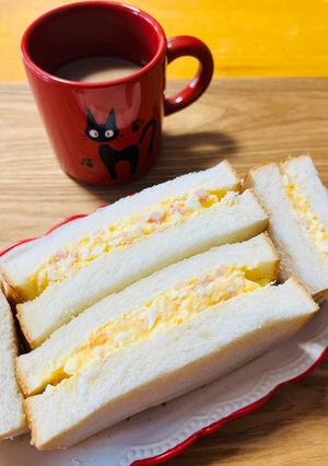 簡単☆ハム入りたまごサンド-レシピのメイン写真