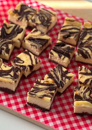 ひとくち♡マーブルチョコチーズケーキ-レシピのメイン写真