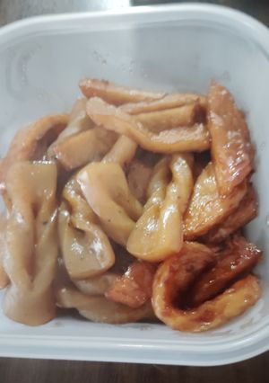 こんにゃくと丸天の甘辛煮-レシピのメイン写真