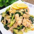 チキンとセロリの辛味炒め