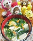 ワカメ卵お豆腐中華スープ【美味しい】