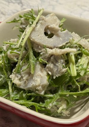 さといも水菜蓮根の味噌サラダ(身内専用)-レシピのメイン写真