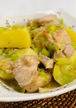 鶏もも肉と新じゃがいも★旨ねぎ塩炒め-レシピのメイン写真