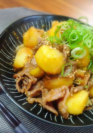 ＊じゃがいもと牛肉の肉じゃが風炒め物＊-レシピのメイン写真