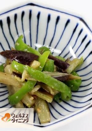 腎臓病食/なすとピーマンの鍋しぎ-レシピのメイン写真