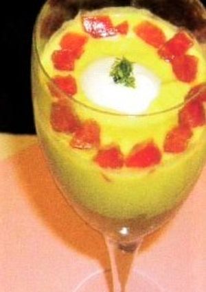 コンソメゼリーの枝豆ポタージュ-レシピのメイン写真