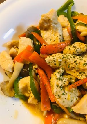 鶏肉とにんじん＆ピーマンの青椒肉絲風炒め-レシピのメイン写真