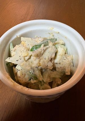 蓮根と酢玉ねぎのシーチキンゴママヨサラダ-レシピのメイン写真