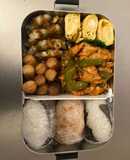 豚こま肉のオーロラソース炒め弁当