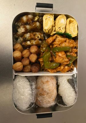 豚こま肉のオーロラソース炒め弁当-レシピのメイン写真