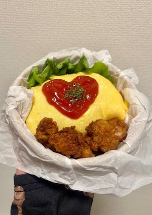 お弁当用オムライス🍅🍳🍚-レシピのメイン写真