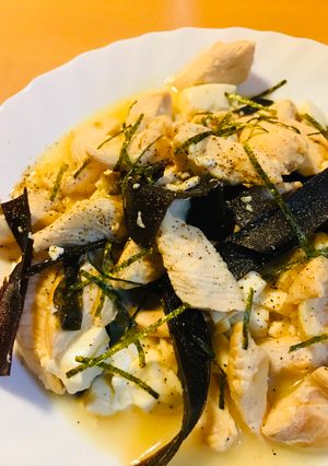 鶏肉と酢昆布のさっと炒め-レシピのメイン写真