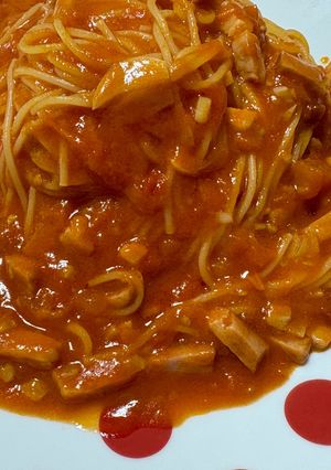 塩分2.3:めっちゃニンニクトマトパスタ-レシピのメイン写真