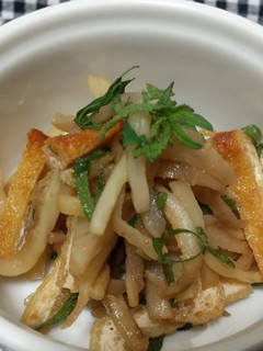 切り干し大根と焼き油揚げの梅和え-レシピのメイン写真