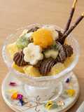 豆腐とチョコバナナのおからケーキパフェ