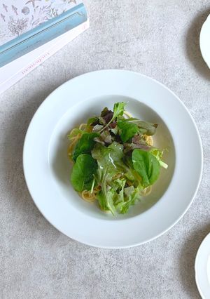 ベビーリーフペペロンチーノ-レシピのメイン写真